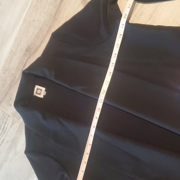 Anne Klein Womens Black Knit Viscose Blazer Jacket Medium Office Work Formal - Picture 3 of 8